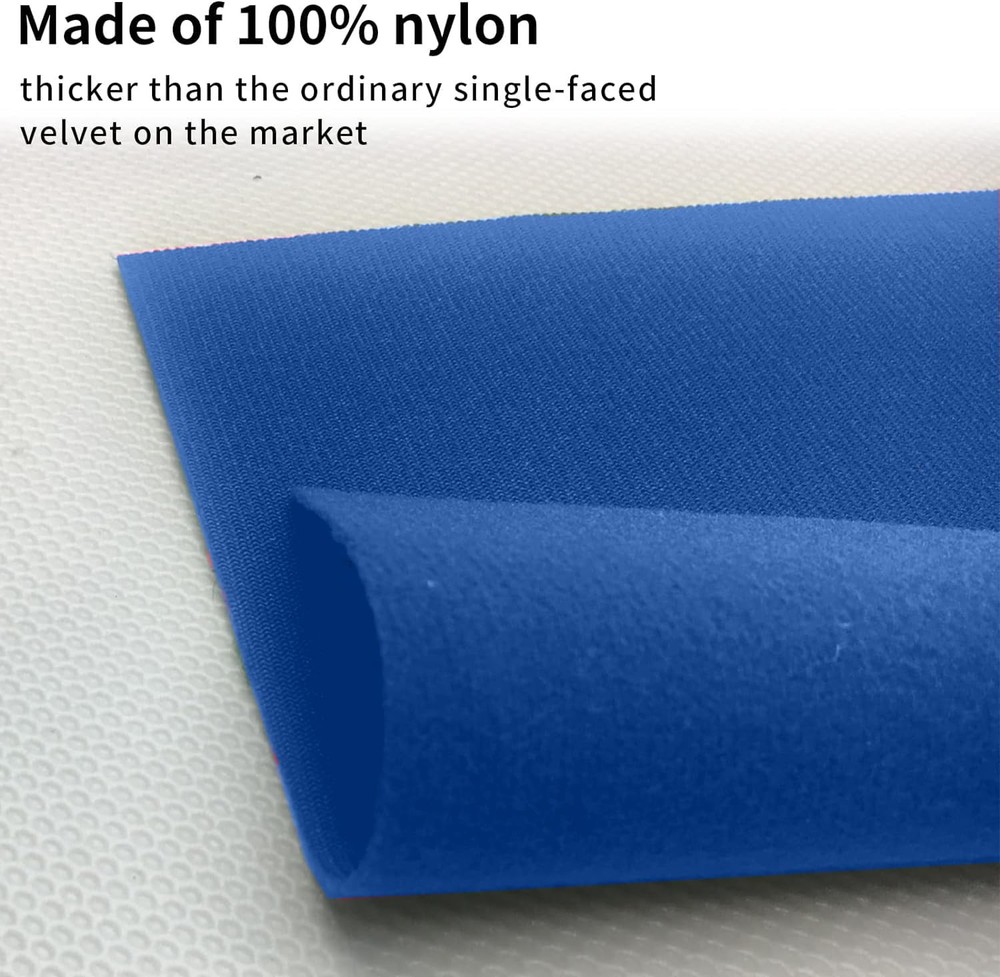 8' Pool Table Felt w/ 6 Cloth Strips, Pre Cut Billiard Blue