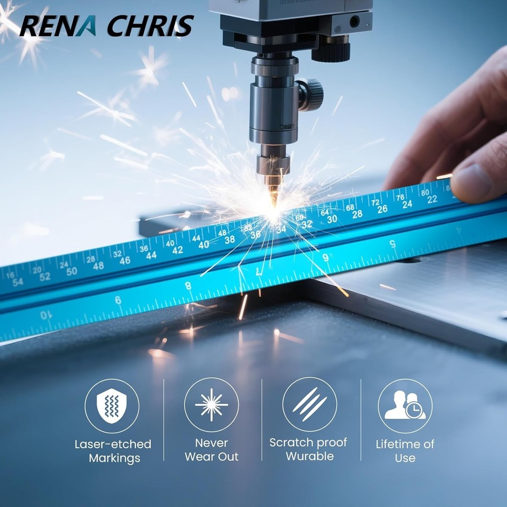 Architectural Drafting Scale Architect Ruler Triangular Blueprint Aluminum 12"
