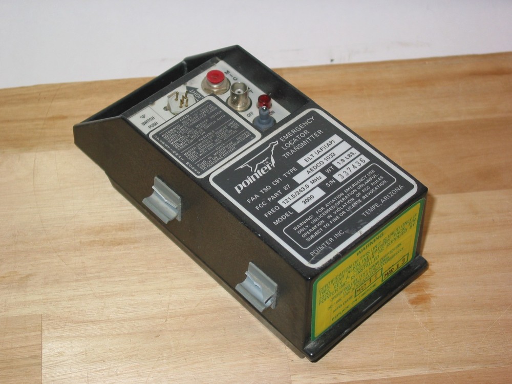 POINTER 3000 ELT EMERGENCY LOCATER TRANSMITTER