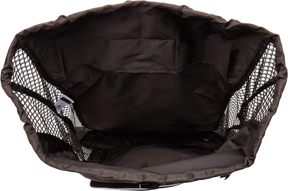 Deluxe Ventilator Mesh Equipment Bag Quick Drying Black Backpack Strap