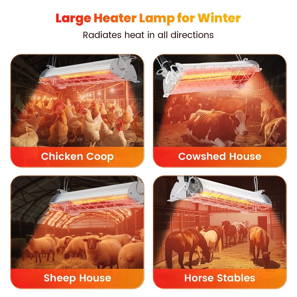 Brooder Heater for 30 Chicks Or Ducklings,7.86ft Cord Brooder Heating Plate &...