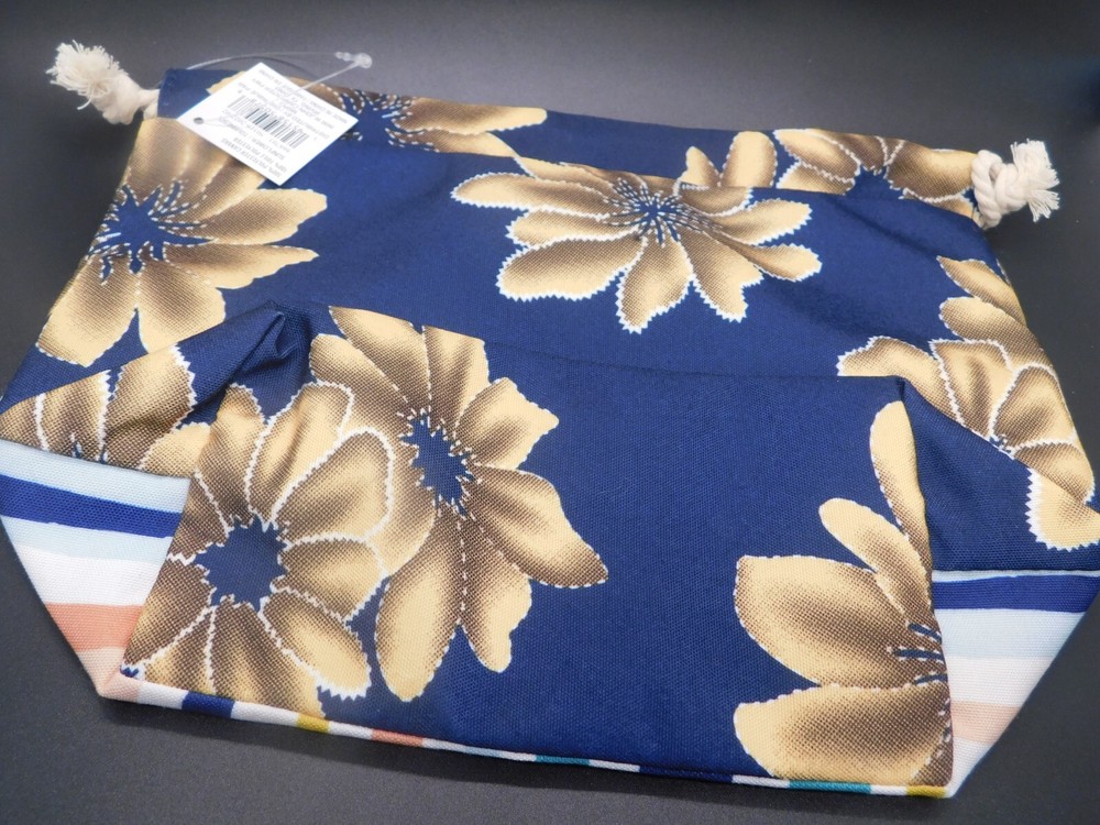 Sunflower Drawstring yarn storage bag by loops & thread