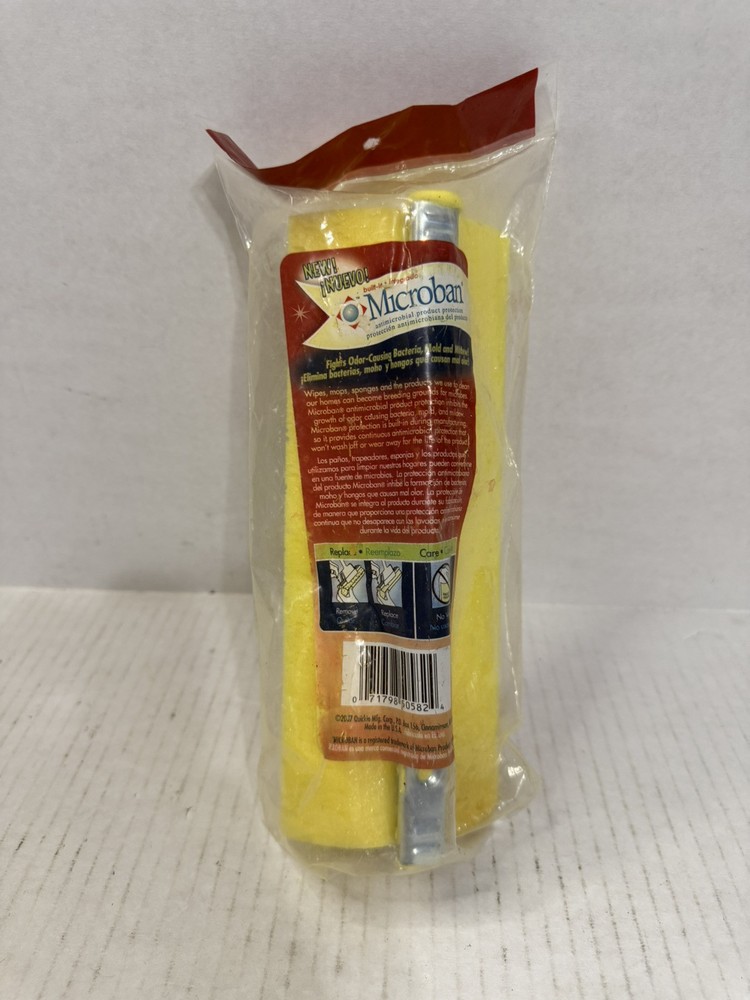 Quickie Clean Results Refill Microban Roller Sponge Mop #058BCRMB