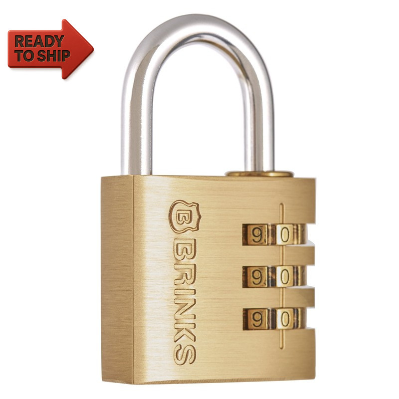 Solid Brass 40Mm Resettable Combination Padlock with 1 3/16In Shackle