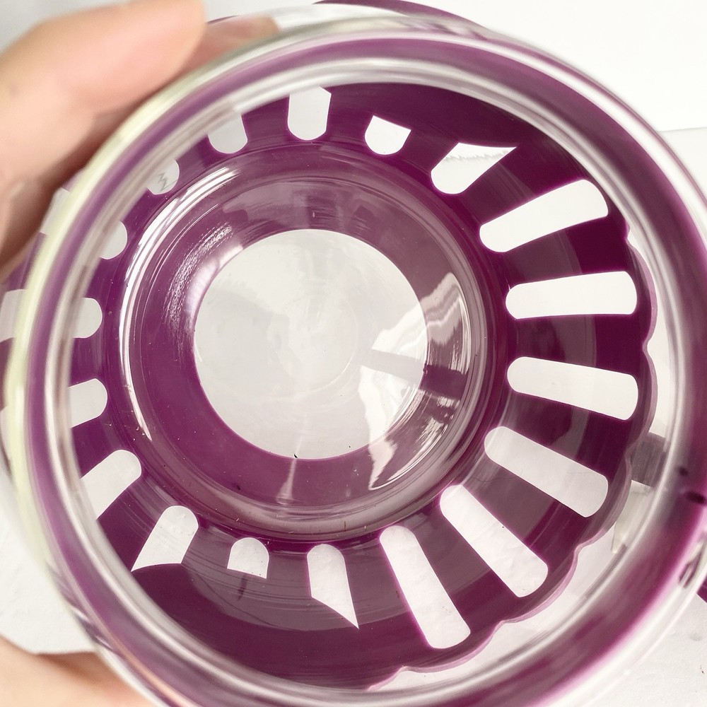 Ecolution Micro Pop Microwave Popcorn Maker Purple Temperature Safe Glass 3Qt