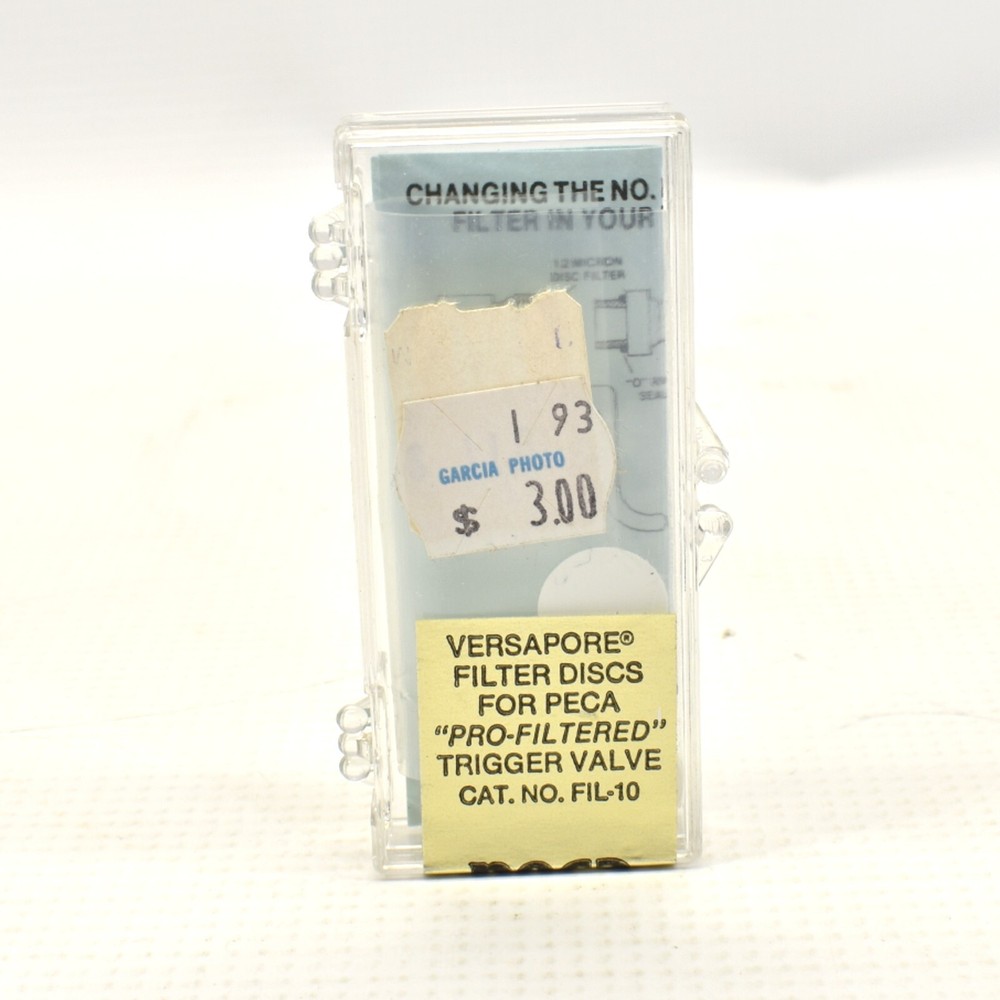 Versapore Filter Discs for PECA Pro-Fileted Trigger Valve 3 packs