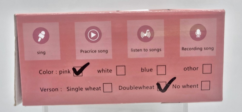 Portable Karaoke Bluetooth Speaker 2 Microphones