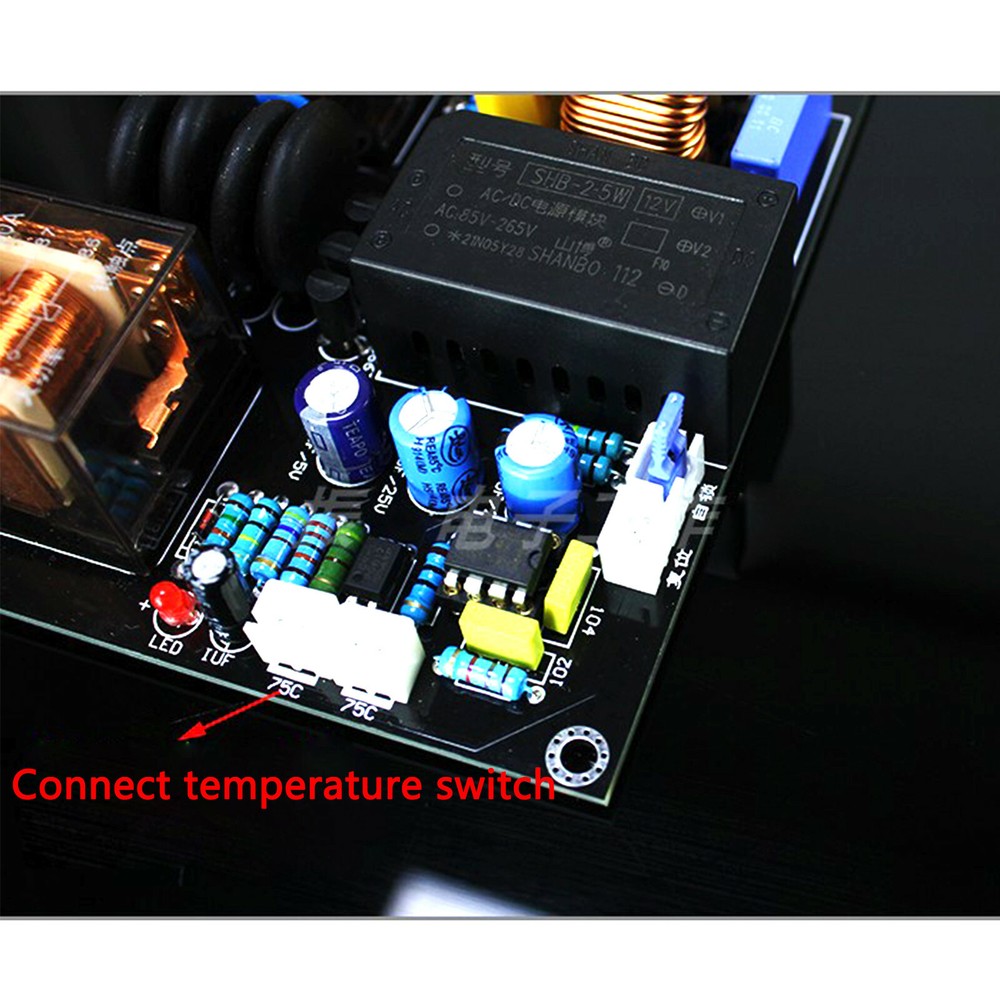 EMI power filtering plus soft start integrated Finished board Power amplifier