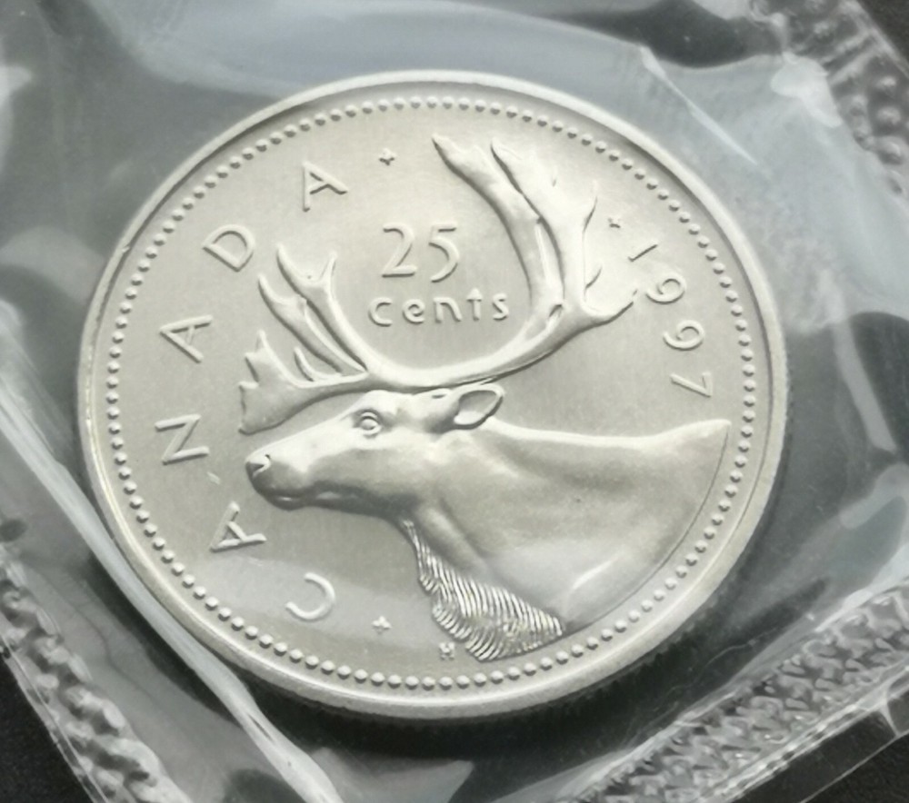 ***  CANADA  25  CENTS  1997  ***  SEALED  PROOF  LIKE  ***  BETTER   DATE  ***