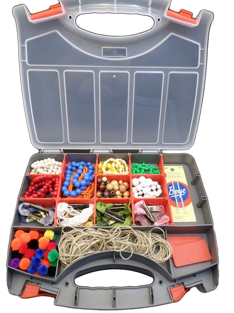 36 Compartment Double Sided Organizer Box: Tackle, Craft, Tool Storage Case