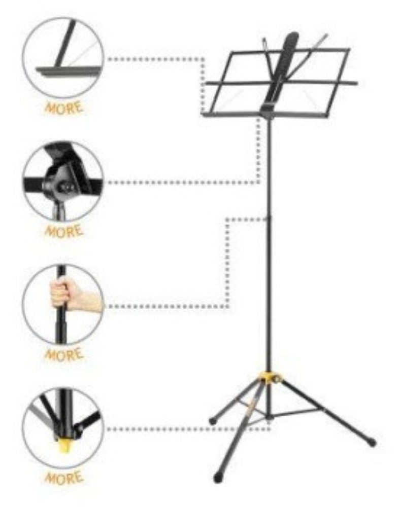 Hercules BS100B Two-section EZ Glide Music Stand