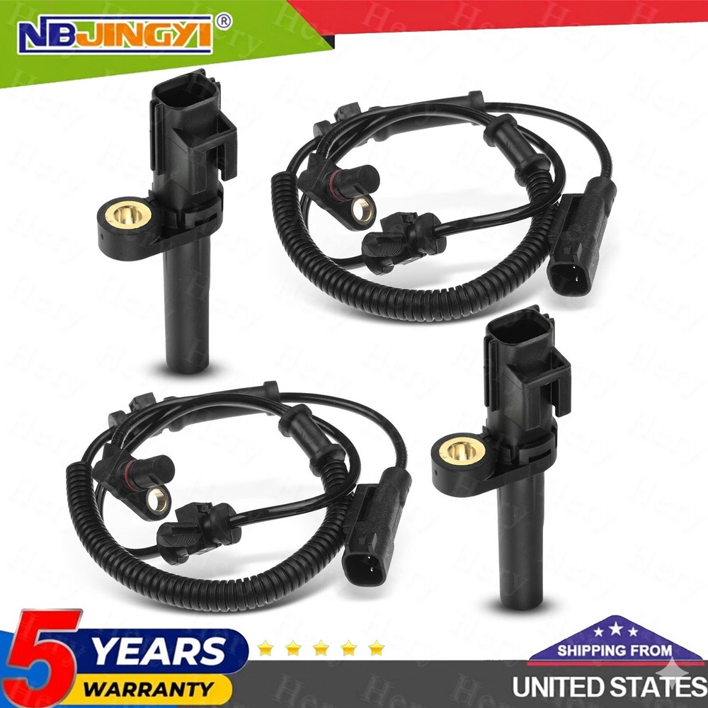 4x Front and Rear ABS Wheel Speed Sensor for Dodge Ram 1500 2010 Ram