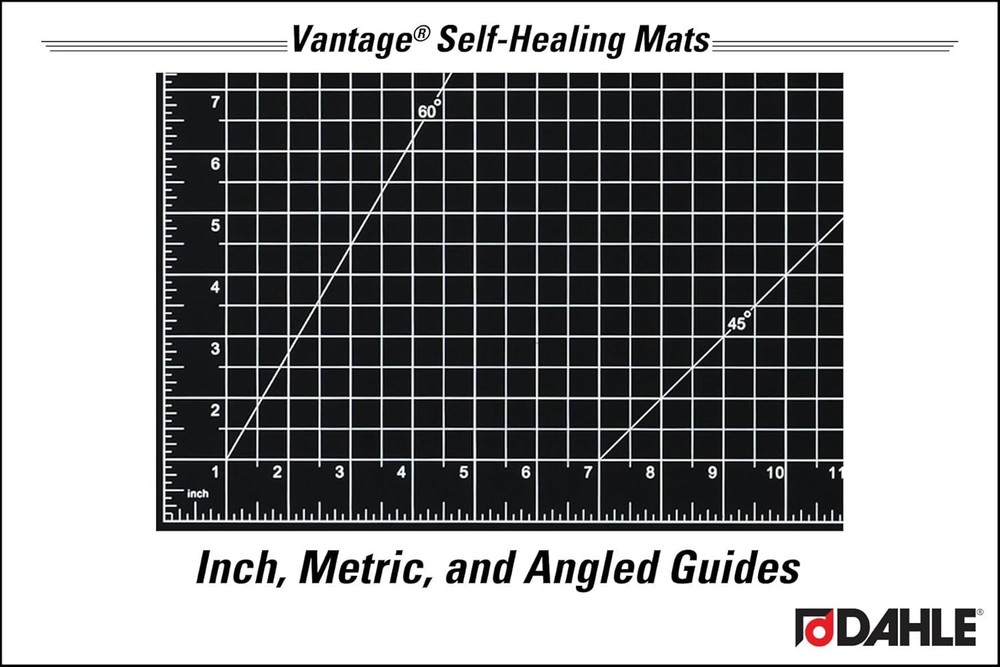 Vantage 24"x18" Self-Healing Cutting Mat - Perfect for Quilting & Craft Projects