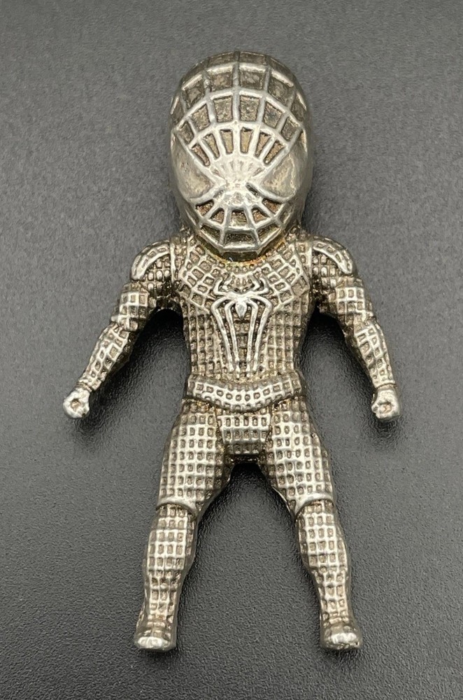 Unusual Marvel Spider-Man Solid 999 Sterling Silver  Figurine