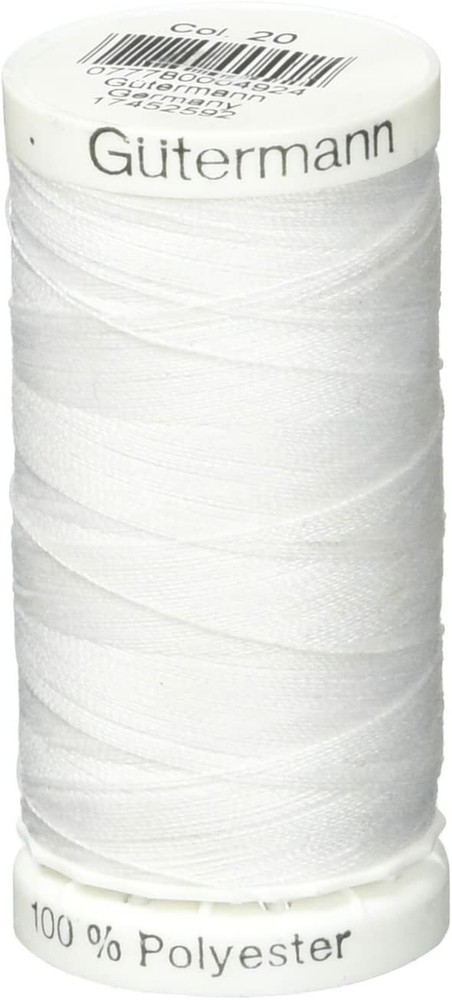 Gutermann White Sew-All Thread 274 yd, Nu White