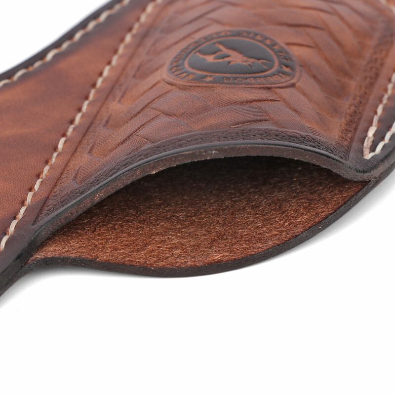 TOURBON Leather Folding/Fixed Knife Sheath EDC Compact Tools Belt Pouch
