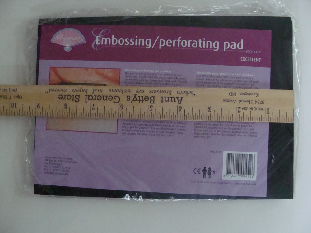 NIP Embossing/Perforating Pad By Pergamano Code 1419 Netherlands