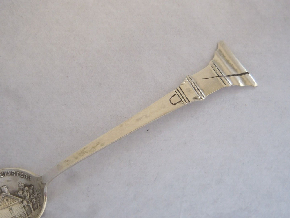 VALLEY FORGE WASHINGTON'S HEADQUARTERS STERLING SILVER SOUVENIR SPOON