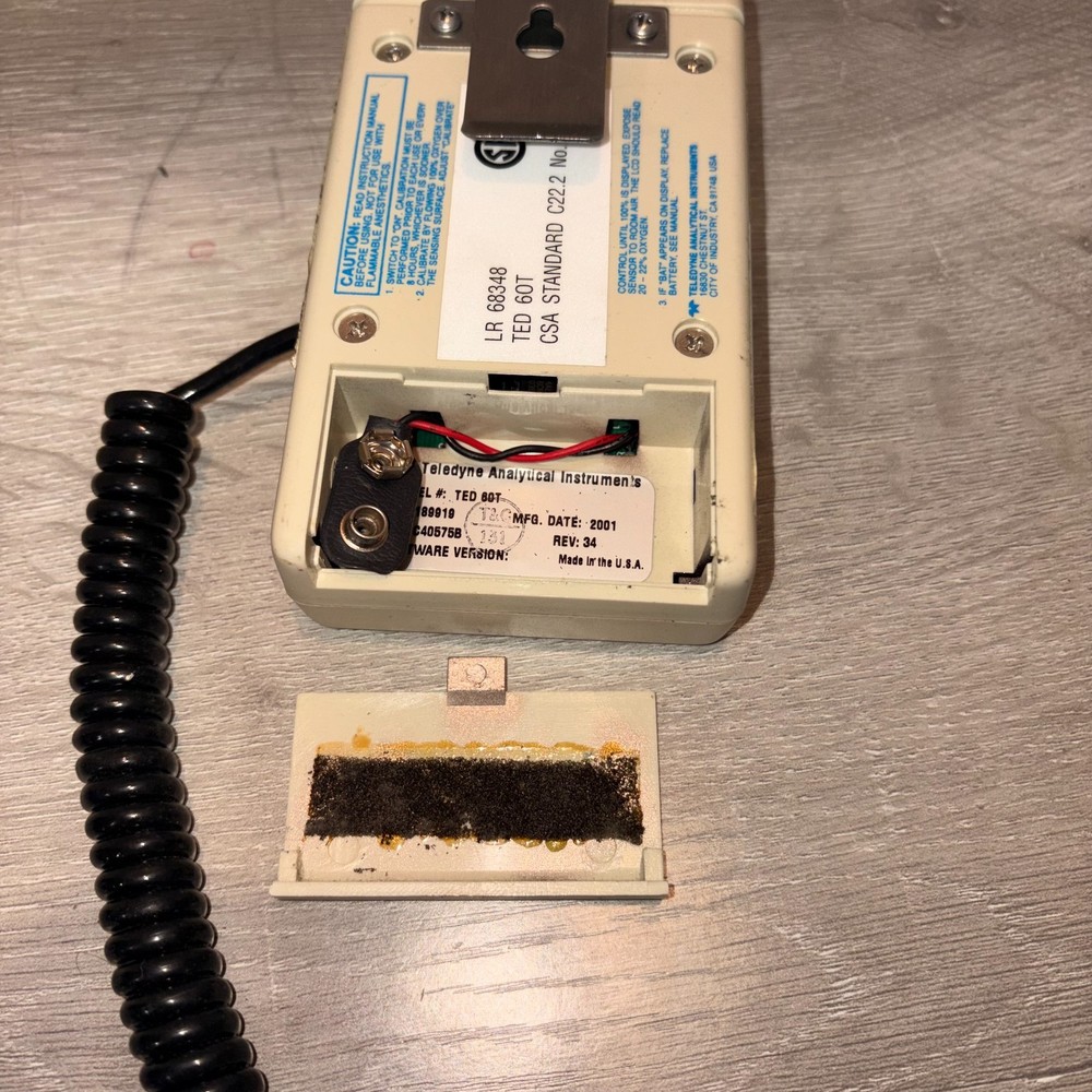 Teledyne Analytical Instruments TED 60T Digital LCD Percent Oxygen Analyzer