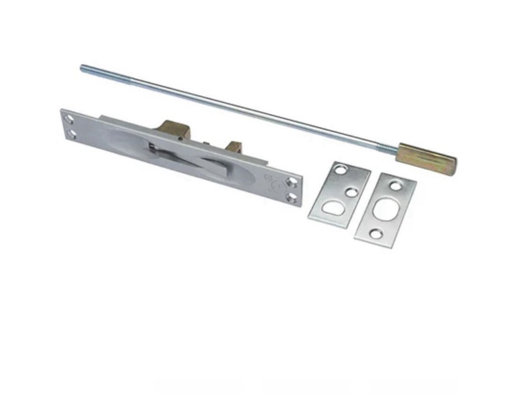 ASSA ABLOY Flush Bolt US26D Brushed Silver Metal 2 Pack