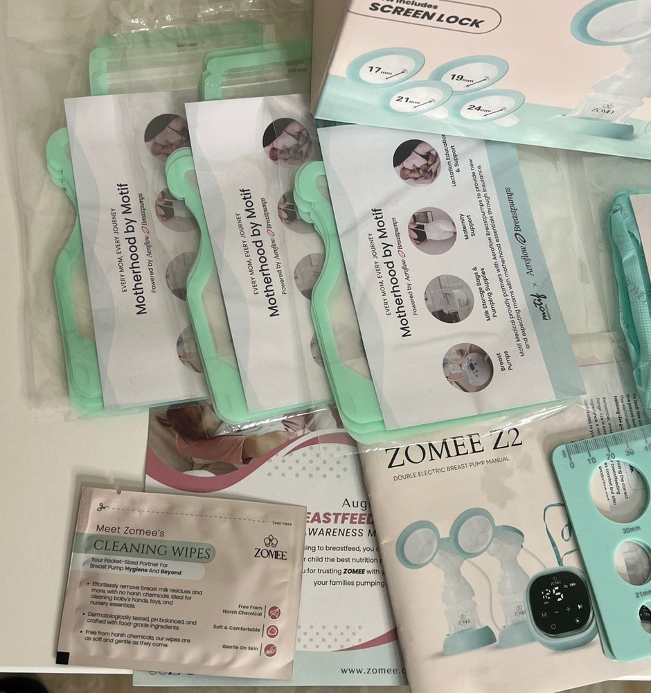 Zomee Z2 Breast Shield Kit (Flanges/Valves/Diaphragms) Plus Extras!!