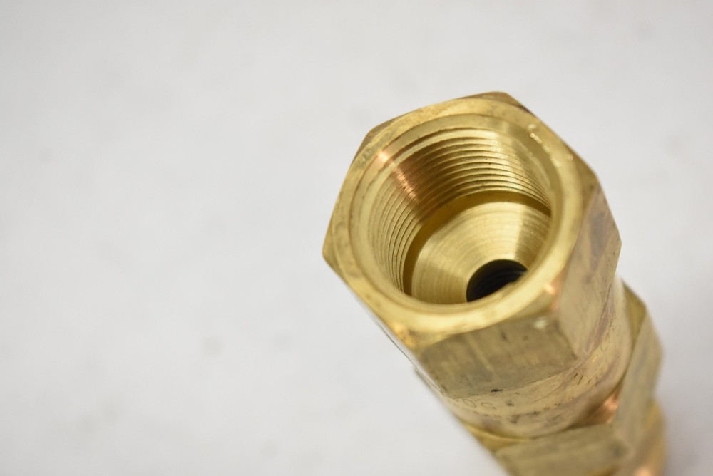 Rexarc Brass Inline Check Valve Male - Female Threaded Pipe Flow Adapter Fitting