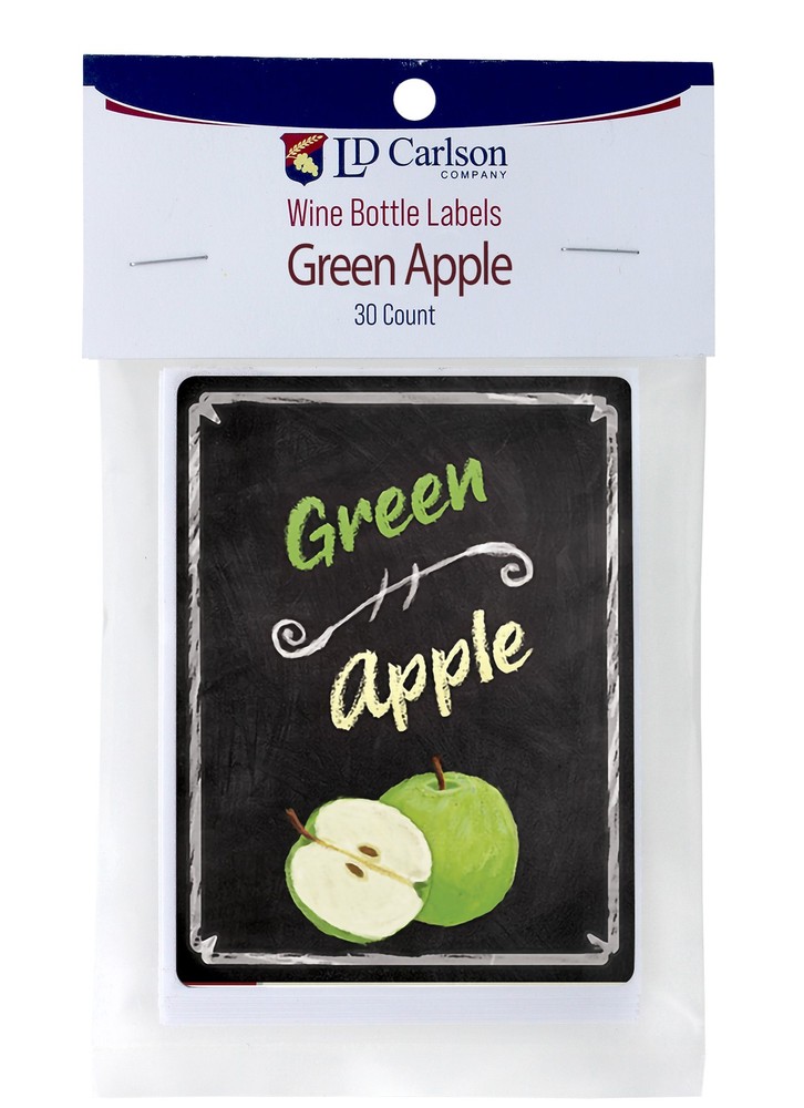 Green Apple Wine Labels 30/Pack Mist Collection