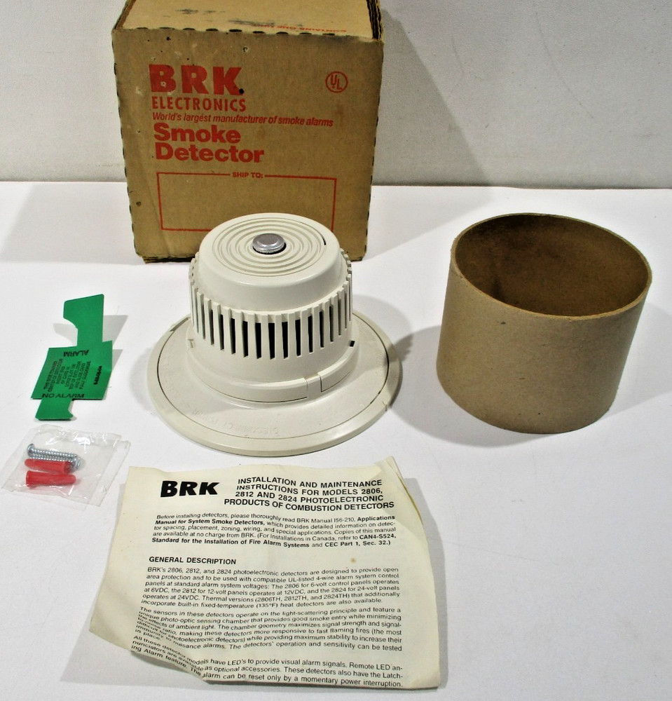 BRK Electronics Smoke Detector - Model 2812TH w/Base