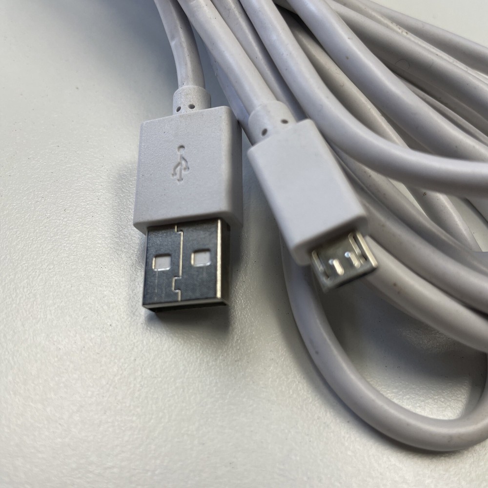 Original POWER A Micro USB Charging Cable for xbox one controller 10ft white