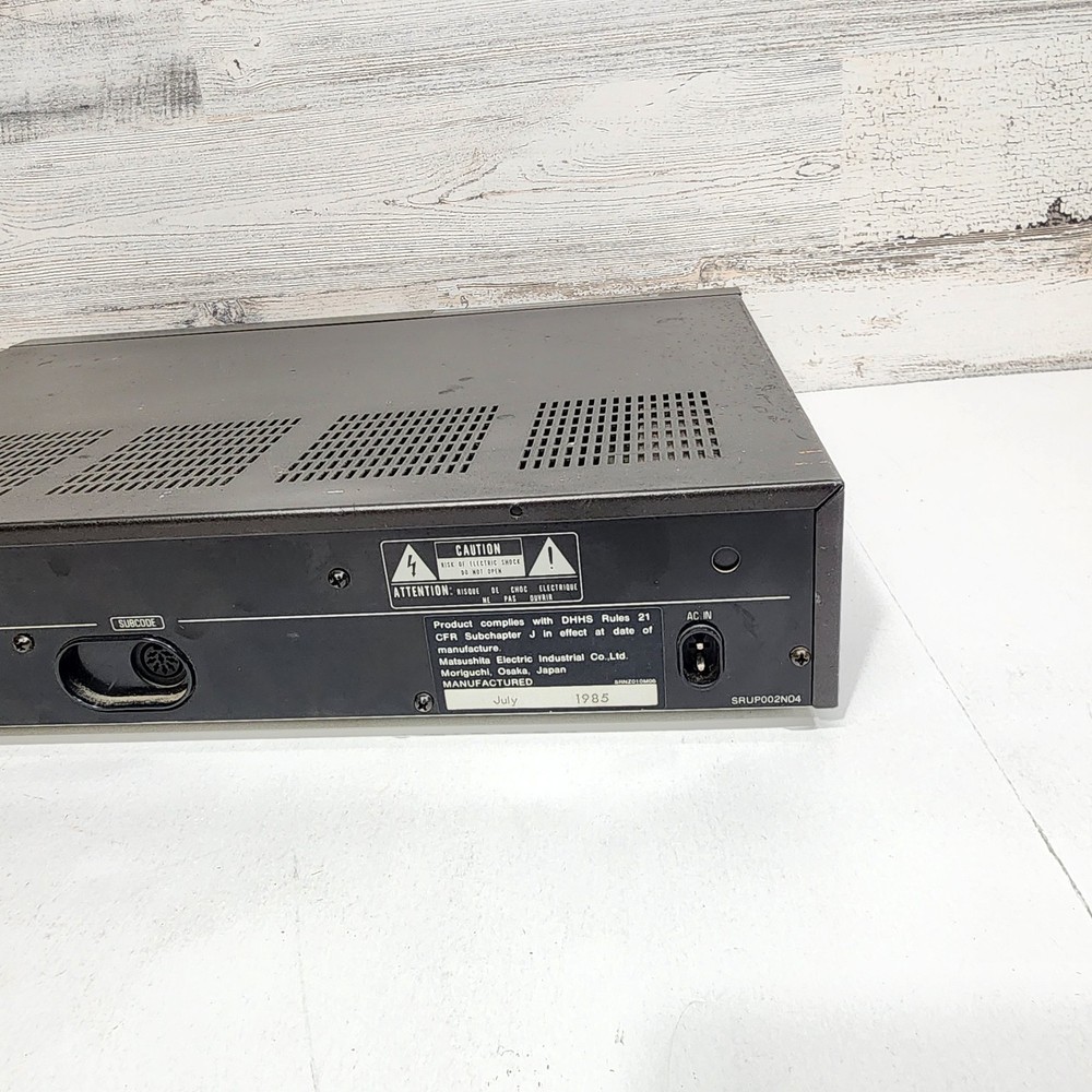 1985 Vintage Technics SL-P2 Vintage CD Player Black