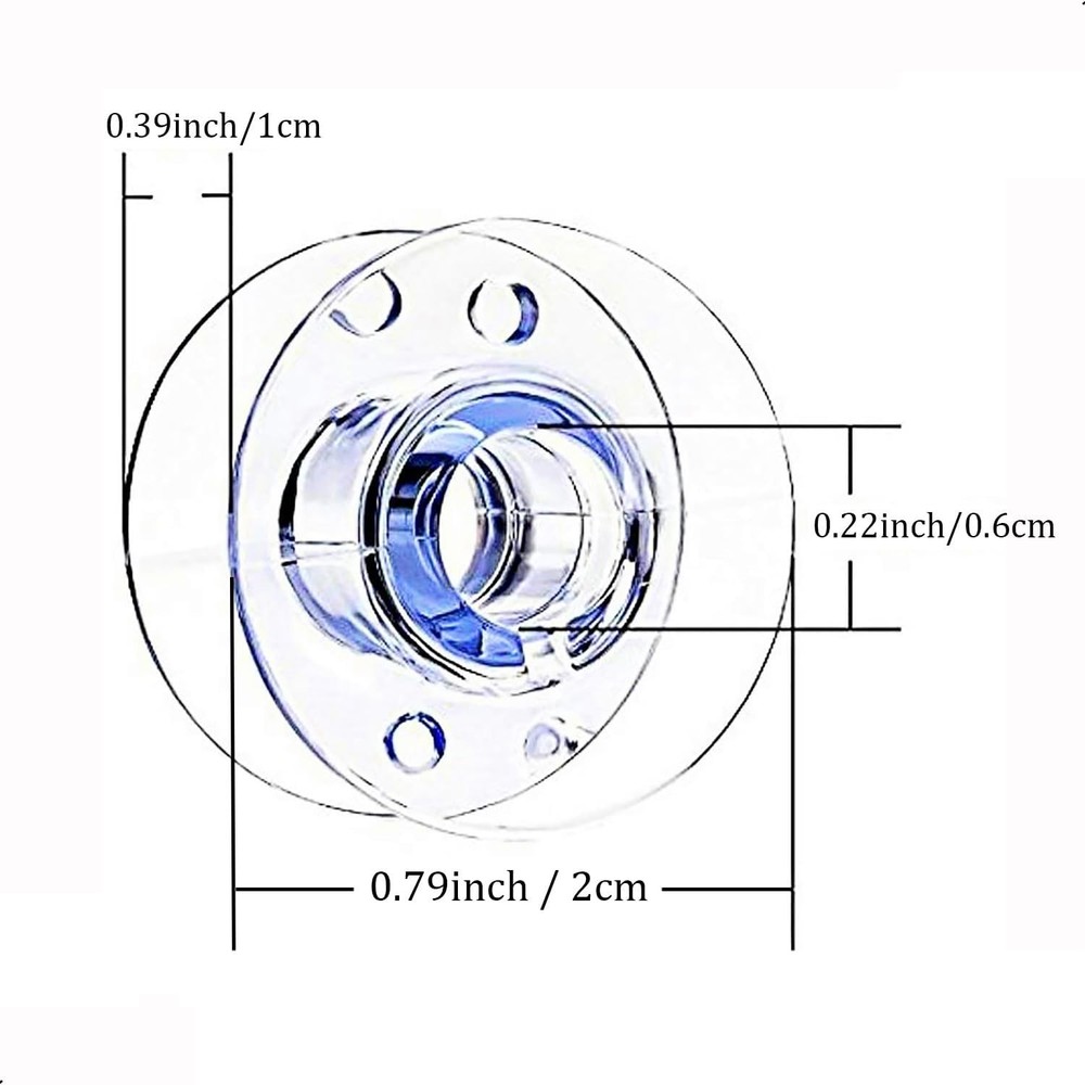 30Pack Plastic Sewing Machine Bobbins for Brother