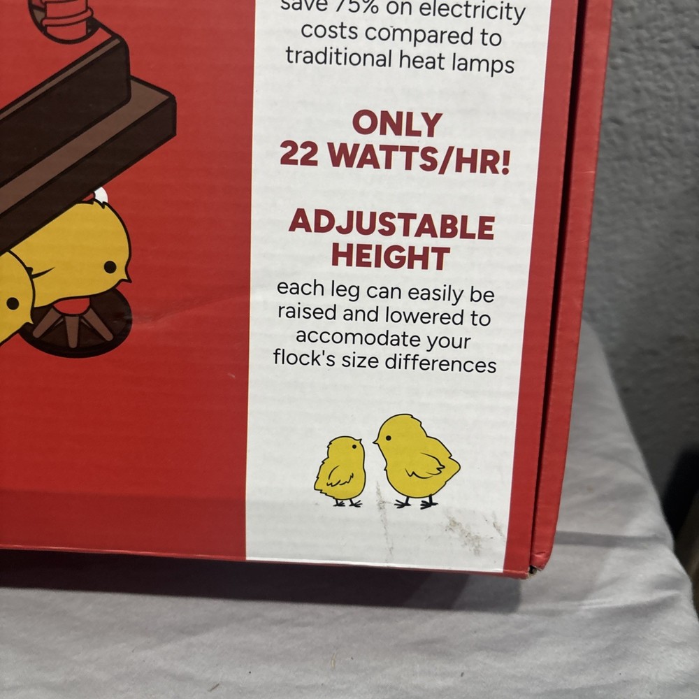 (12" x 12") Chick Brooder Heating Plate & Anti-Roost Cone Set - Warms Up to