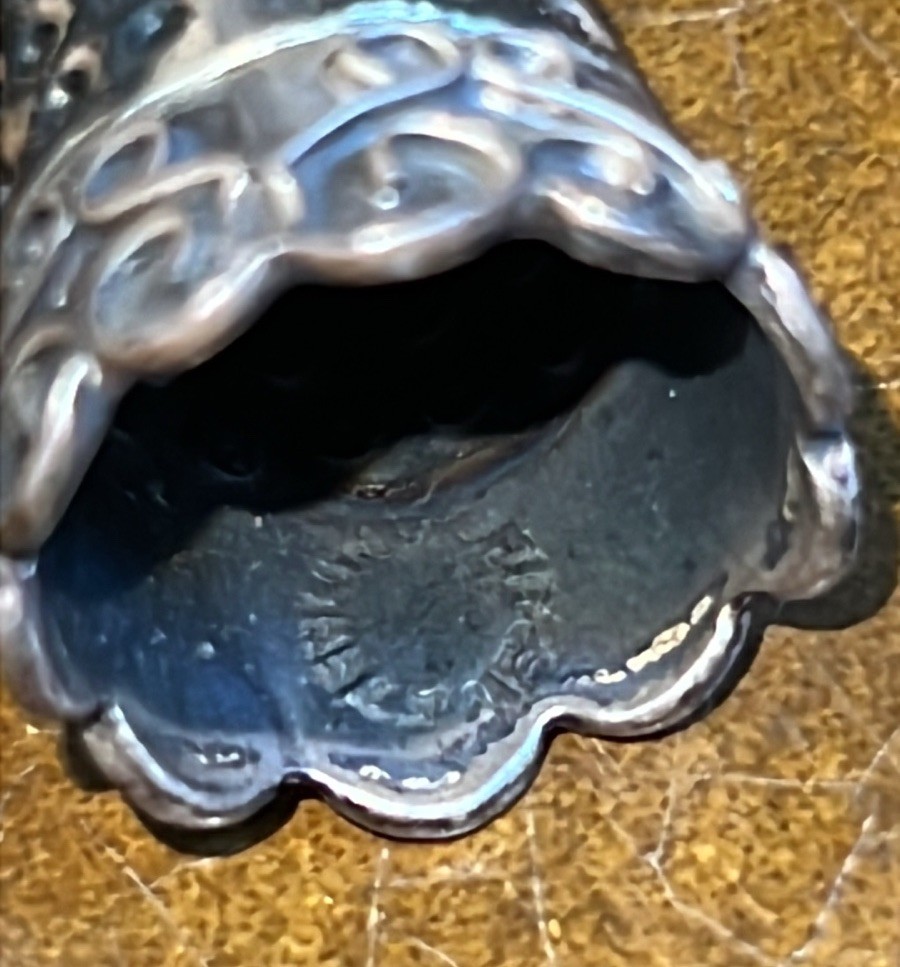 Antique Victorian Sterling Silver Thimble
