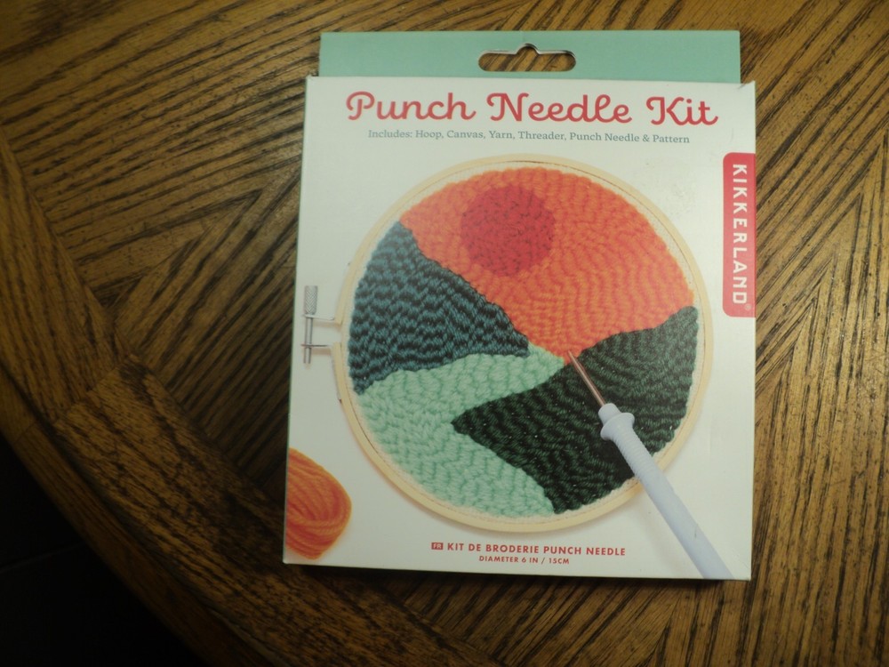 Punch Needle Embroidery Kit  6" Diameter Complete