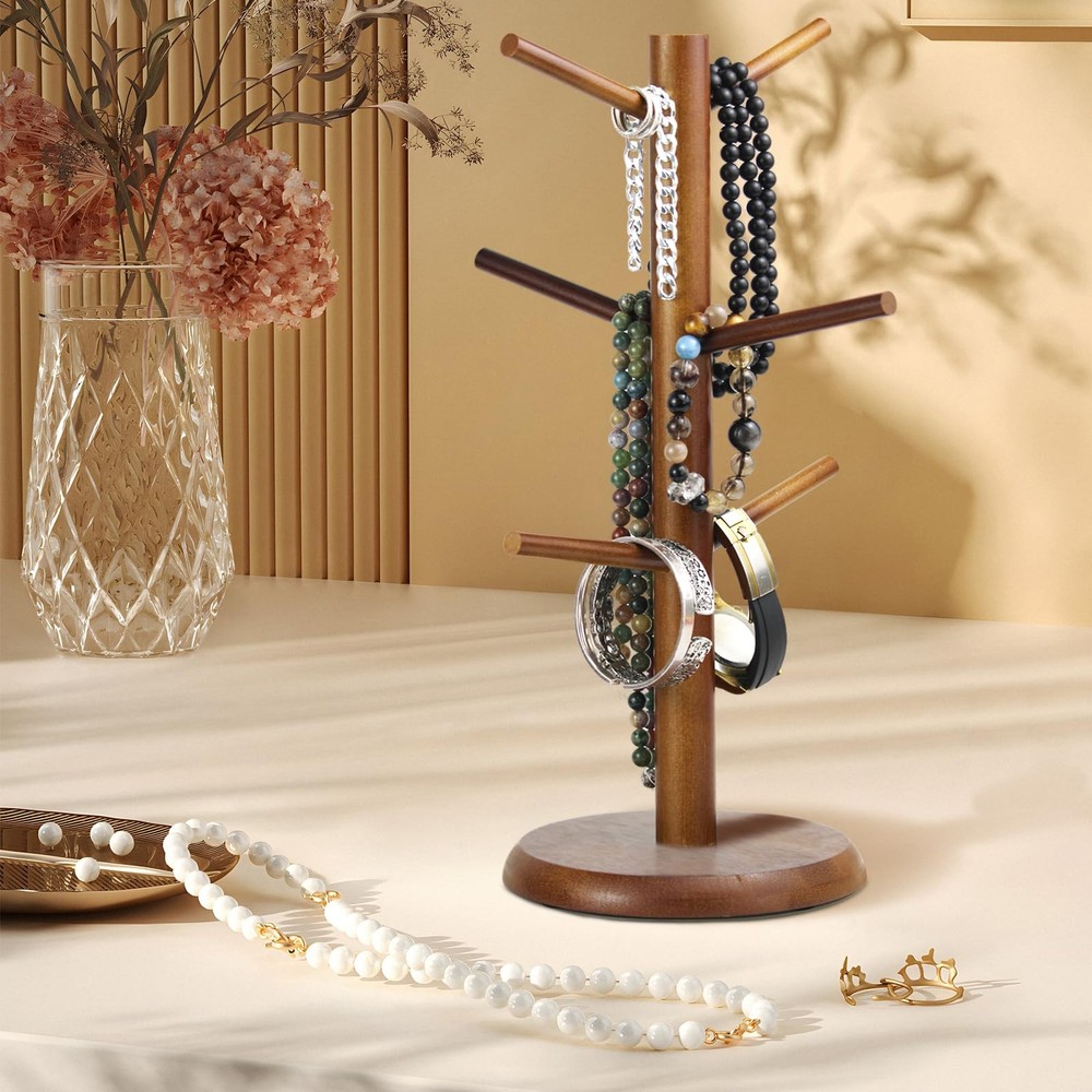 Mug Holder Tree,Coffee Cup Tree for Counter with 6 Hooks, Mug Holder for Coun...