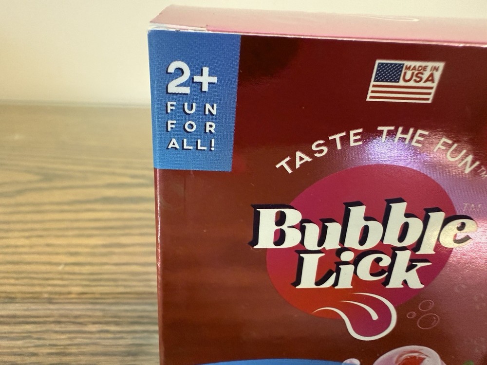 Bubble Lick 4 Variety Pack flavored Edible Bubbles 4 Fun Flavors