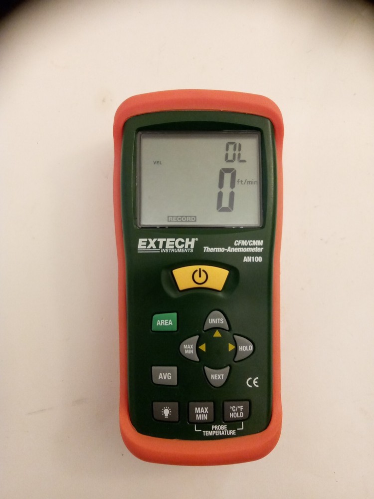 Extech Instruments CFM/CMM AN100 Thermo-Anemometer Without Vane Probe