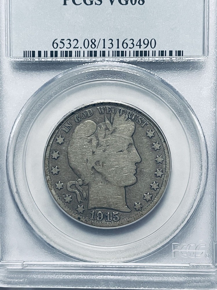 1915 Barber Half Dollar PCGS VG08
