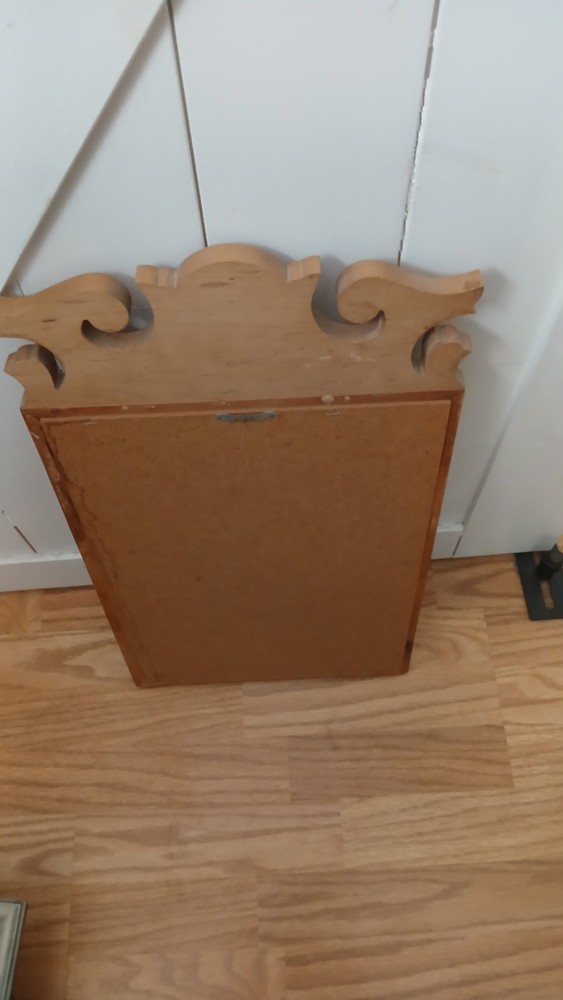 Vintage Handmade Solid Wood Frame Mirror American Sunflower