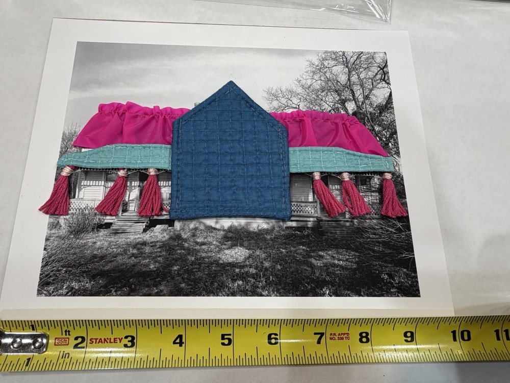 3 Textile Architecture Mixed Media Collage – Attributed to Danielle Hatch