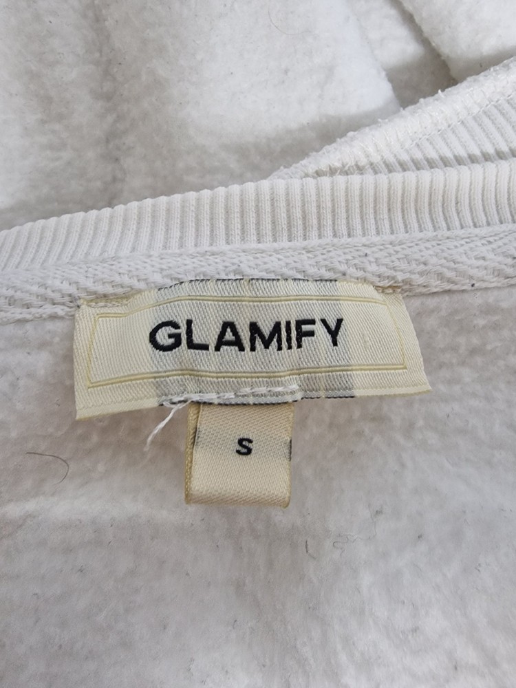 Women's Glamify Pullover Jumper White Size S
