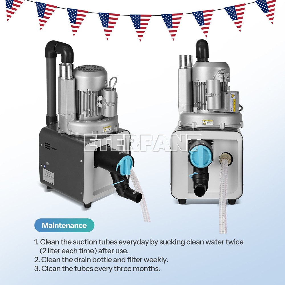 Dental Electric Suction Machine Variable Frequency Suction Machine Semi-Dry Type
