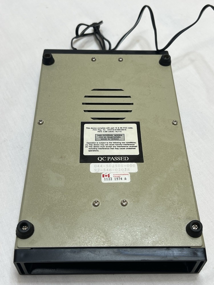 external 2400 baud modem External Modem