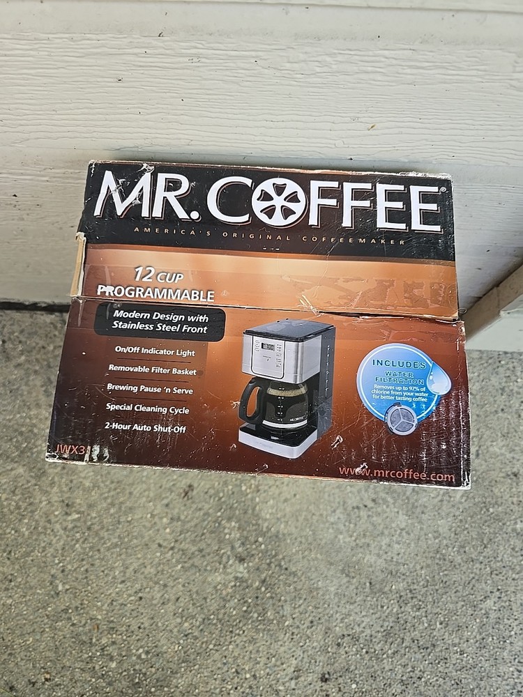 2010 MR. COFFEE 12 Cup Programmable Maker. JWX31 Open Box