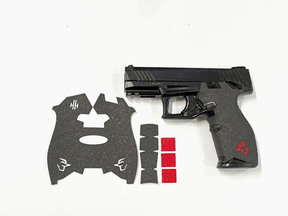 Handleitgrips Textured Rubber Gun Grip for Taurus TX22 Red Insert