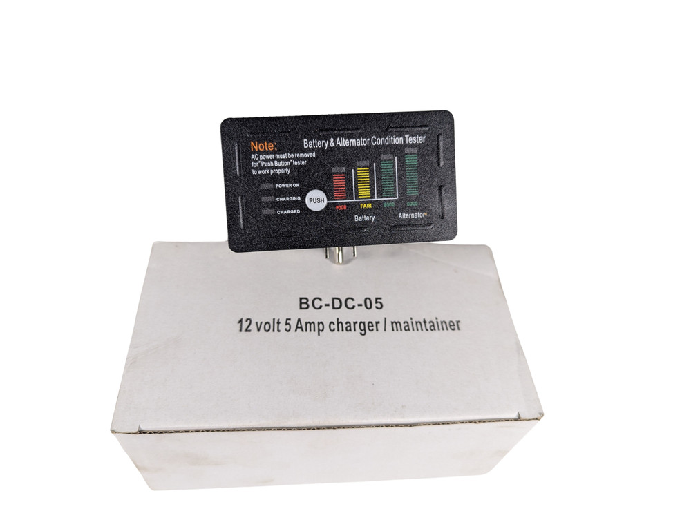 5 Amp Panel Mount Battery Charger & Tester