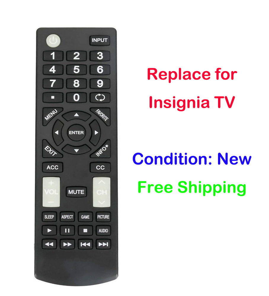 Universal Remote Control Compatible for Insignia LED LCD TV