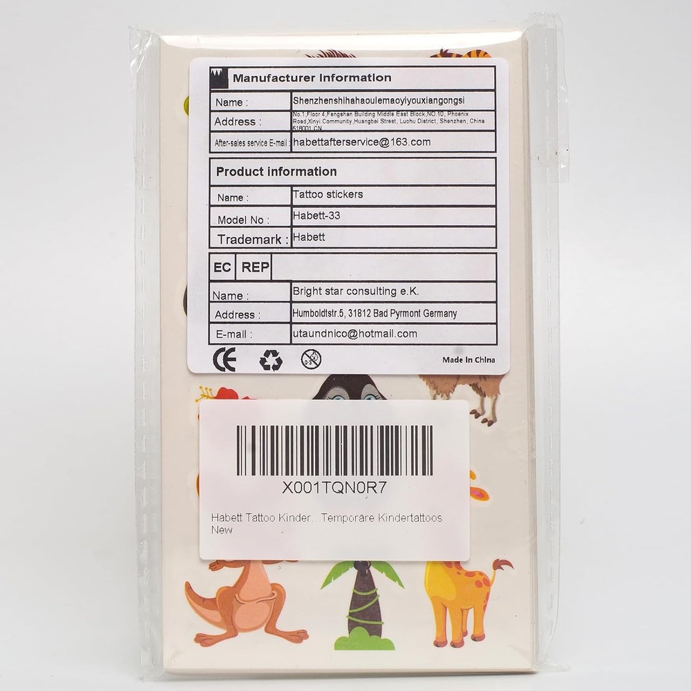 Tattoos for Kids, 300+ Mixed Styles Temporary Medium, Multi-colored