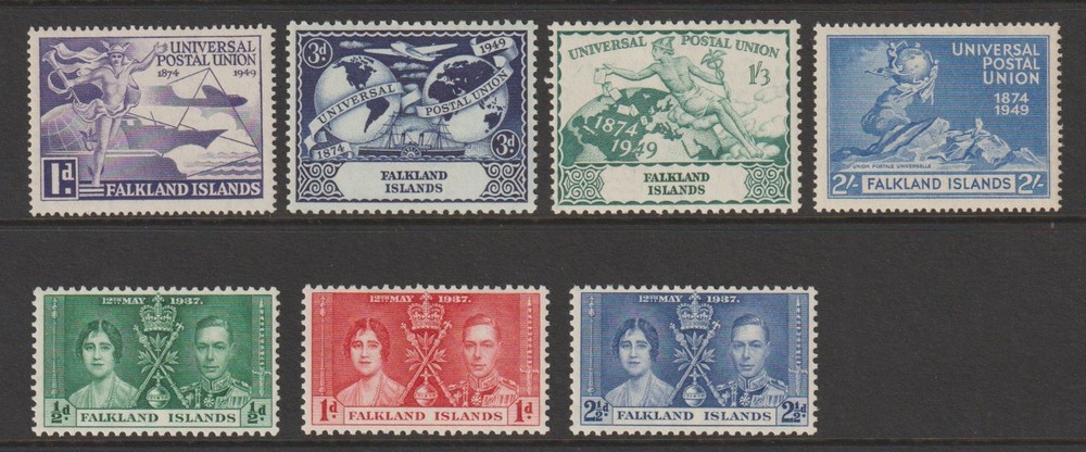 FALKLAND ISLANDS 1937 & 1949 SETS (LHM)