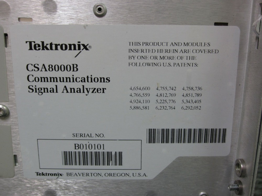Tektronix CSA 8000B Communications Signal Analyzer